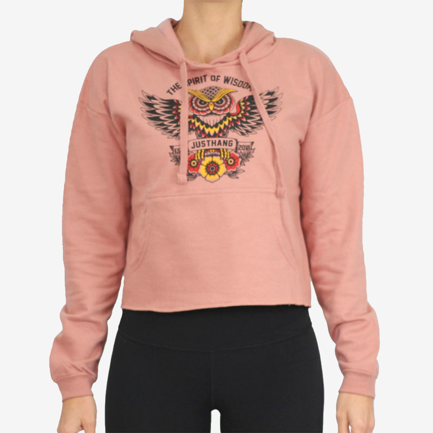 JUSTHANG SPIRIT OF WISDOM CROP HOODIE JUSCROSWEATSPIRIT-U