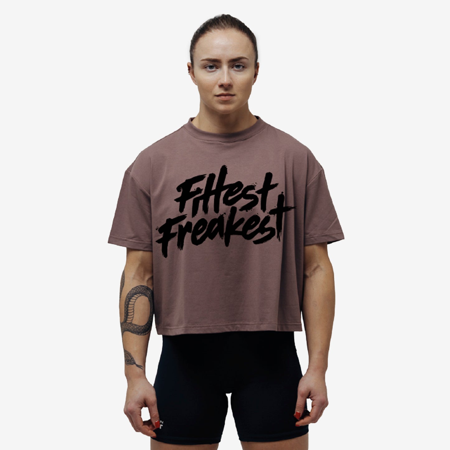 Crop Top Oversize Fittest Freakest - Donna