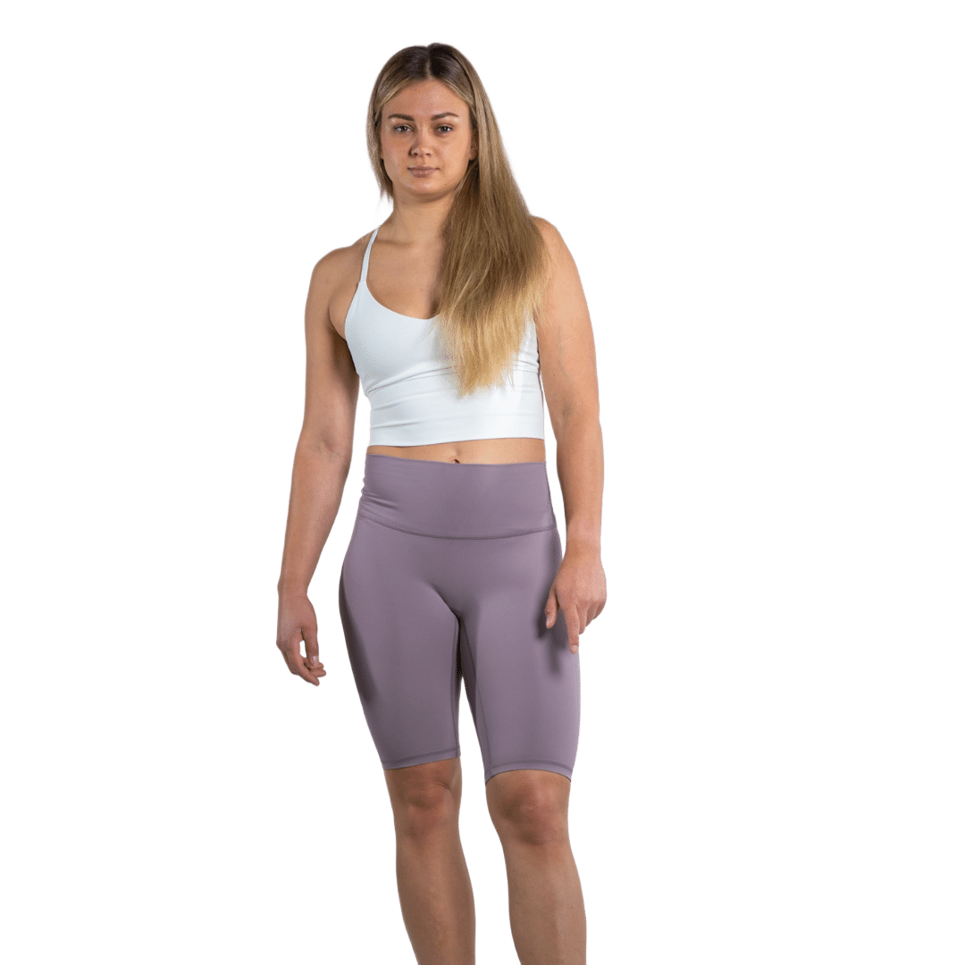 Lift Heavy Half Cropped Training Leggings HALFCROPLEGGING-PURPLE