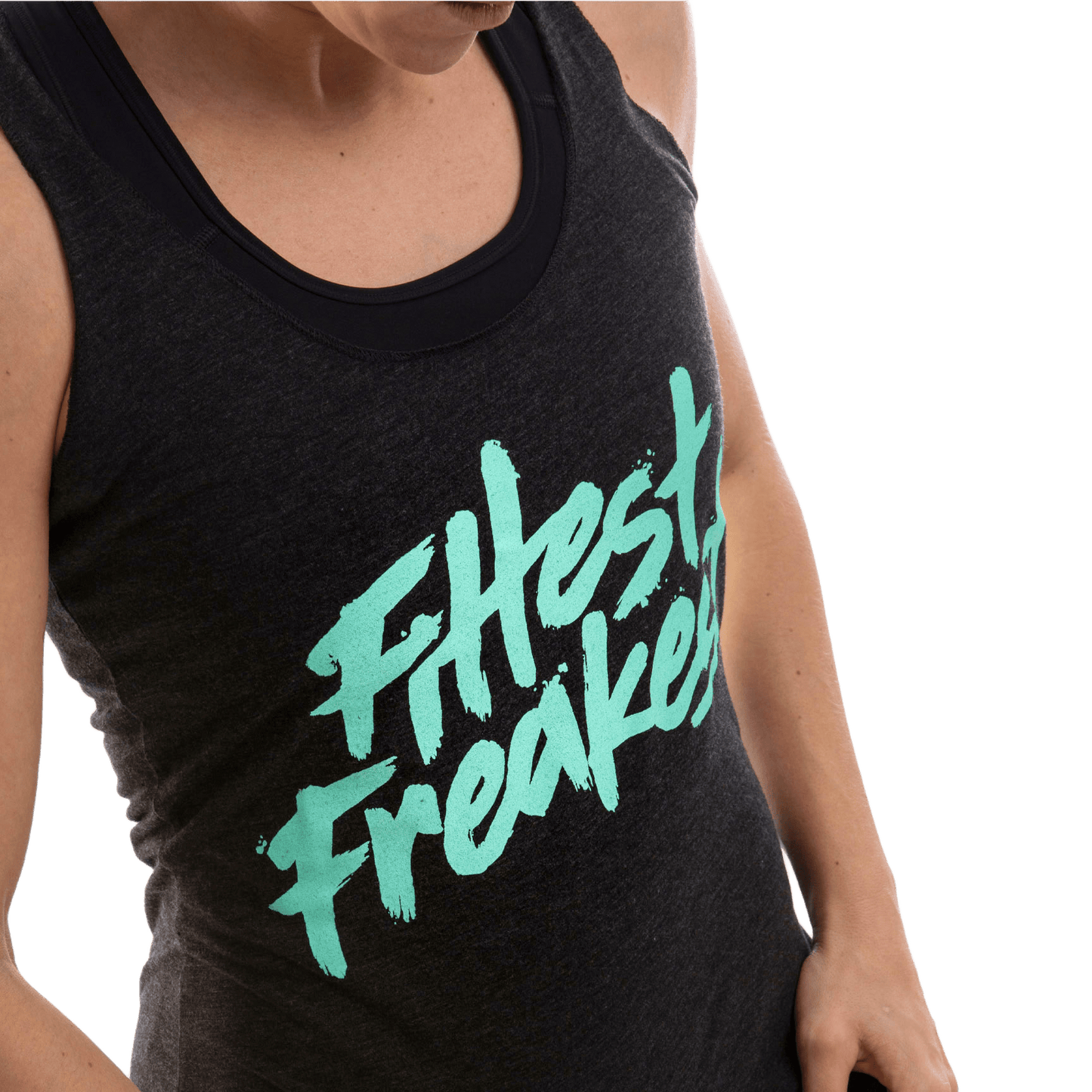 FITTEST FREAKEST TANK T-SHIRT FF-TANK-LOGO-TRAIN-BLACK