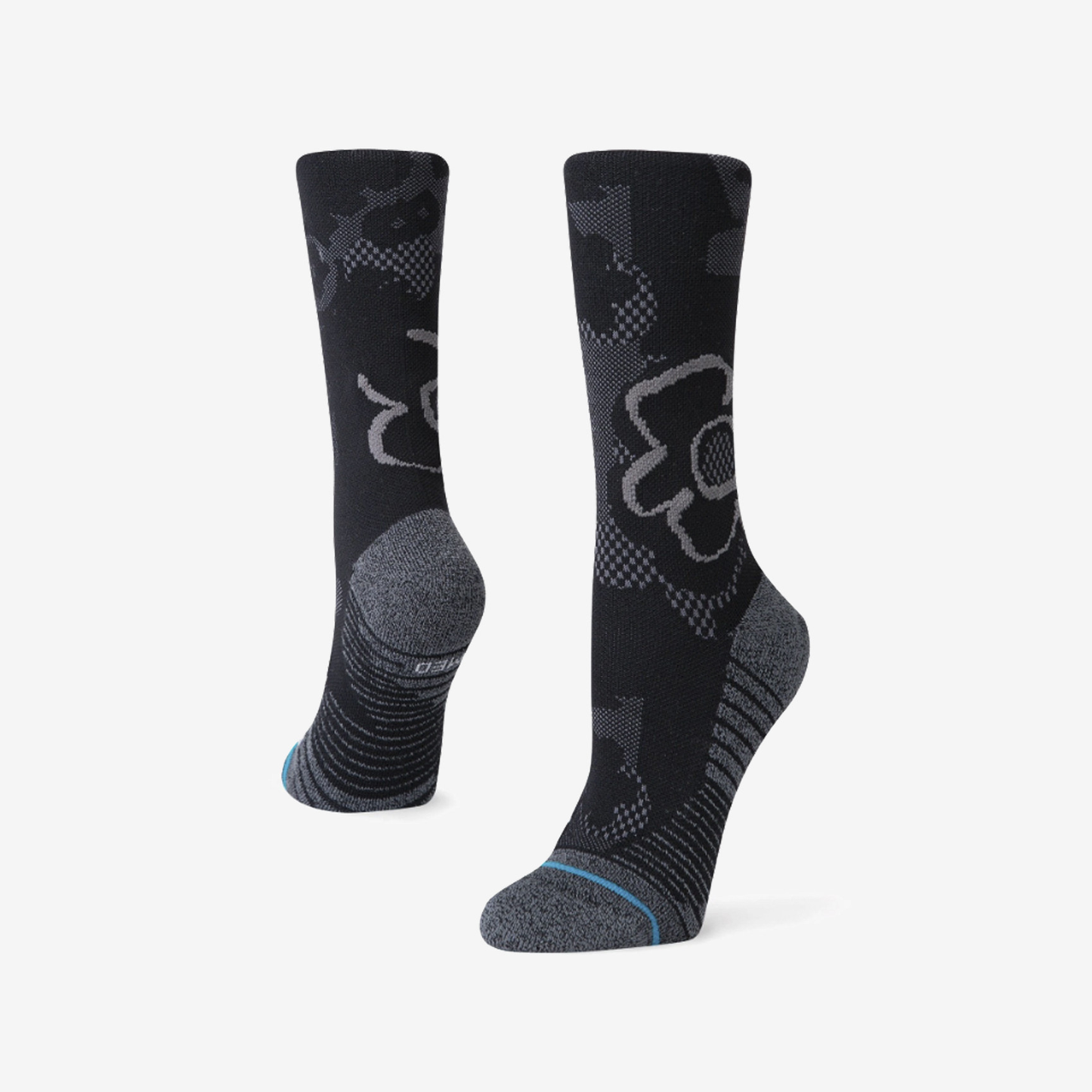 STANCE BLACK ON BLACK CREW SOCKS - WOMEN W557A20BLABLKS