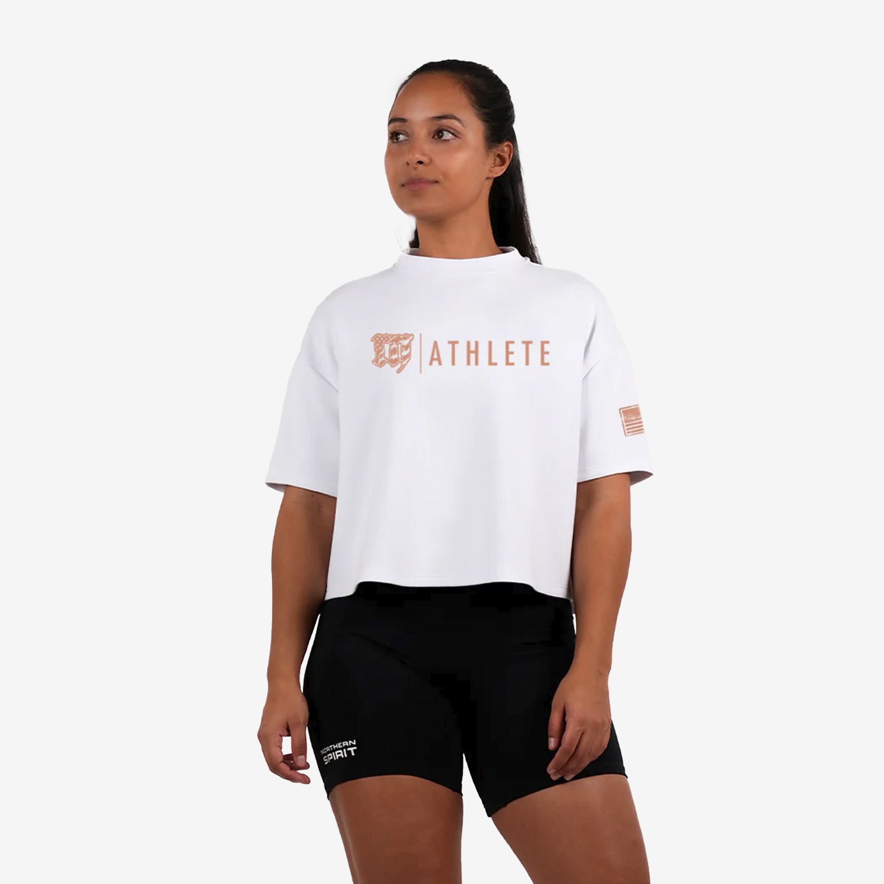 Oversized Crop Top Mayhem - Women NS-MYHSS25-WT15-ALB/ATH