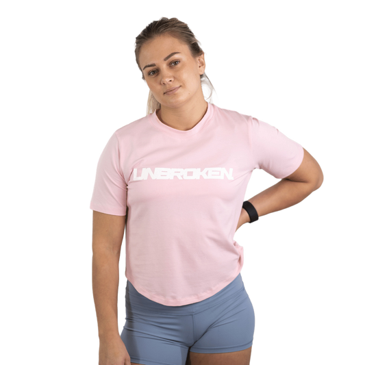 Lift Heavy Unbroken Rounded Cropped T-Shirt UNBROKENTSHIRT-ROSE