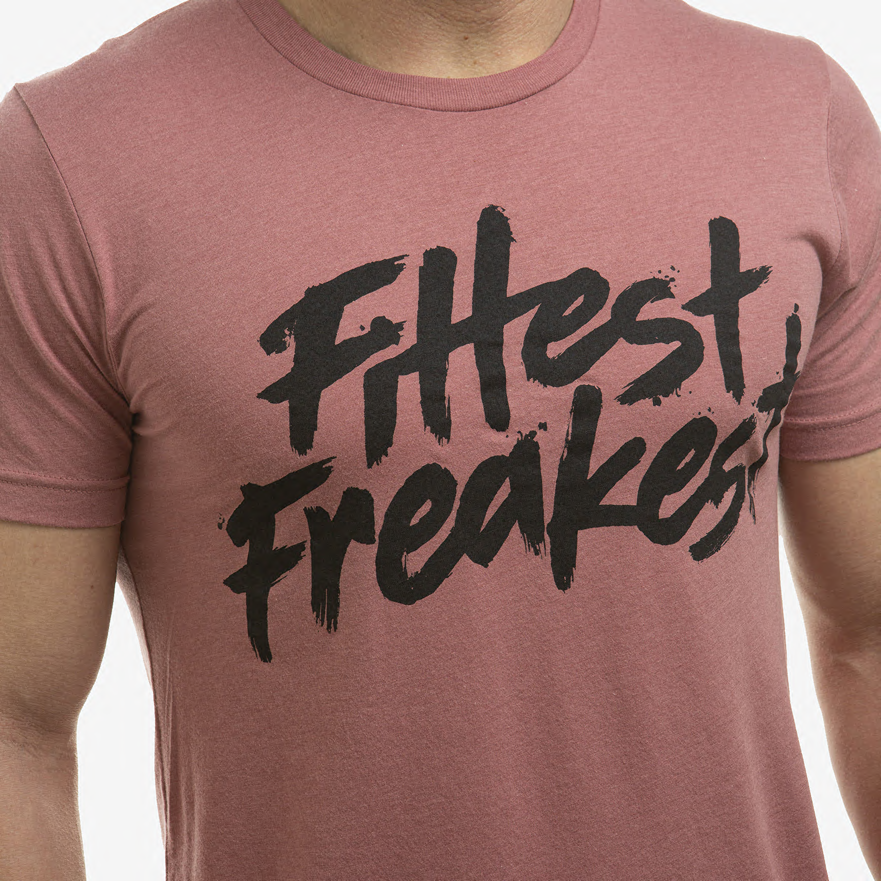FITTEST FREAKEST T-SHIRT FFF-LOGO-TRAIN-PNK