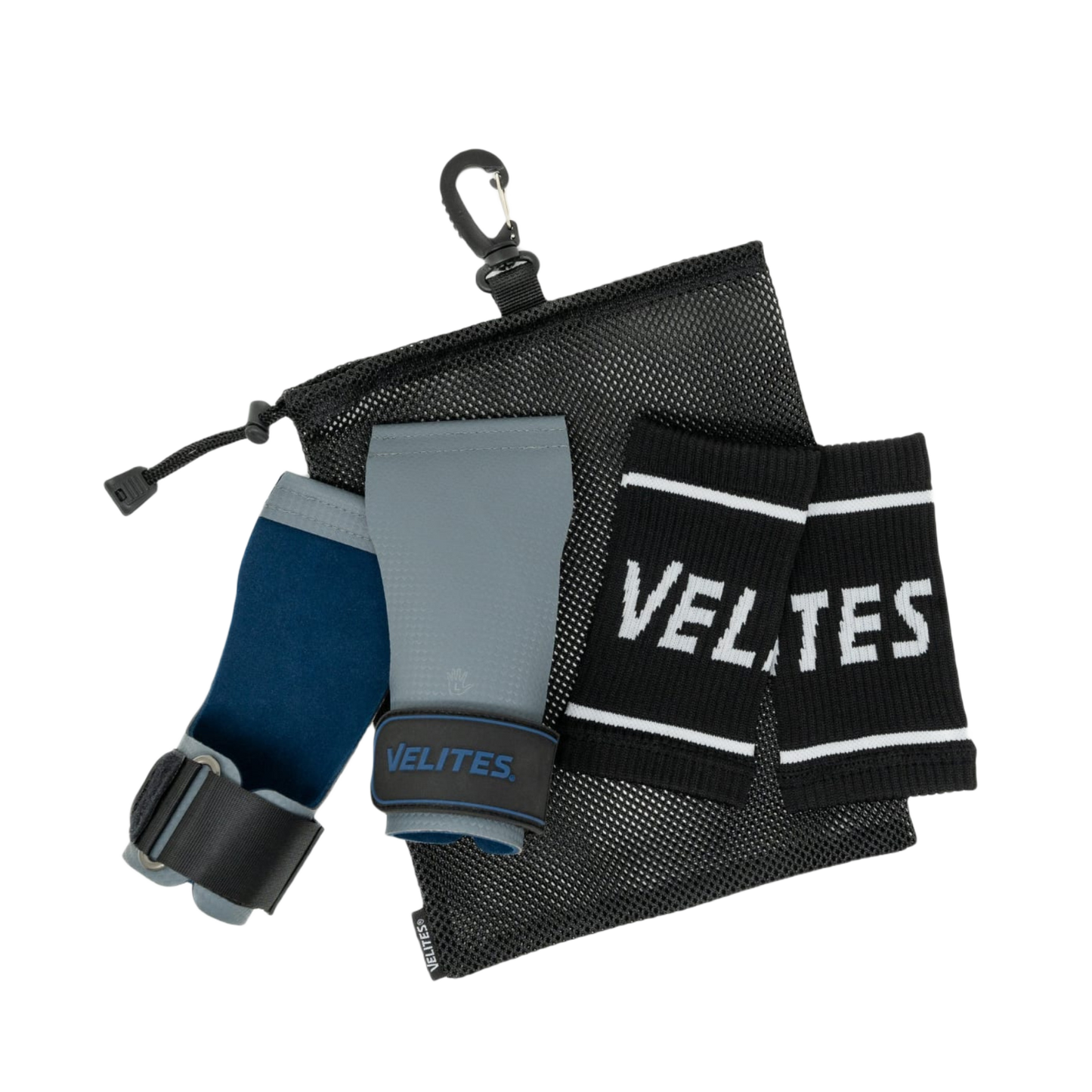 VELITES QUAD ULTRA GRIPS - NO CHALK QUADULTRA-GREY/BLUE