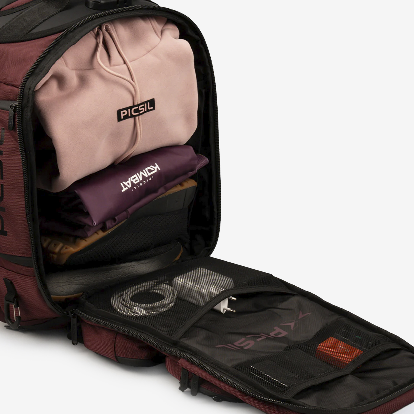 PicSil Maverick 40L 2nd Gen Tactical Backpack PICBACKMAV-BURGUNDY