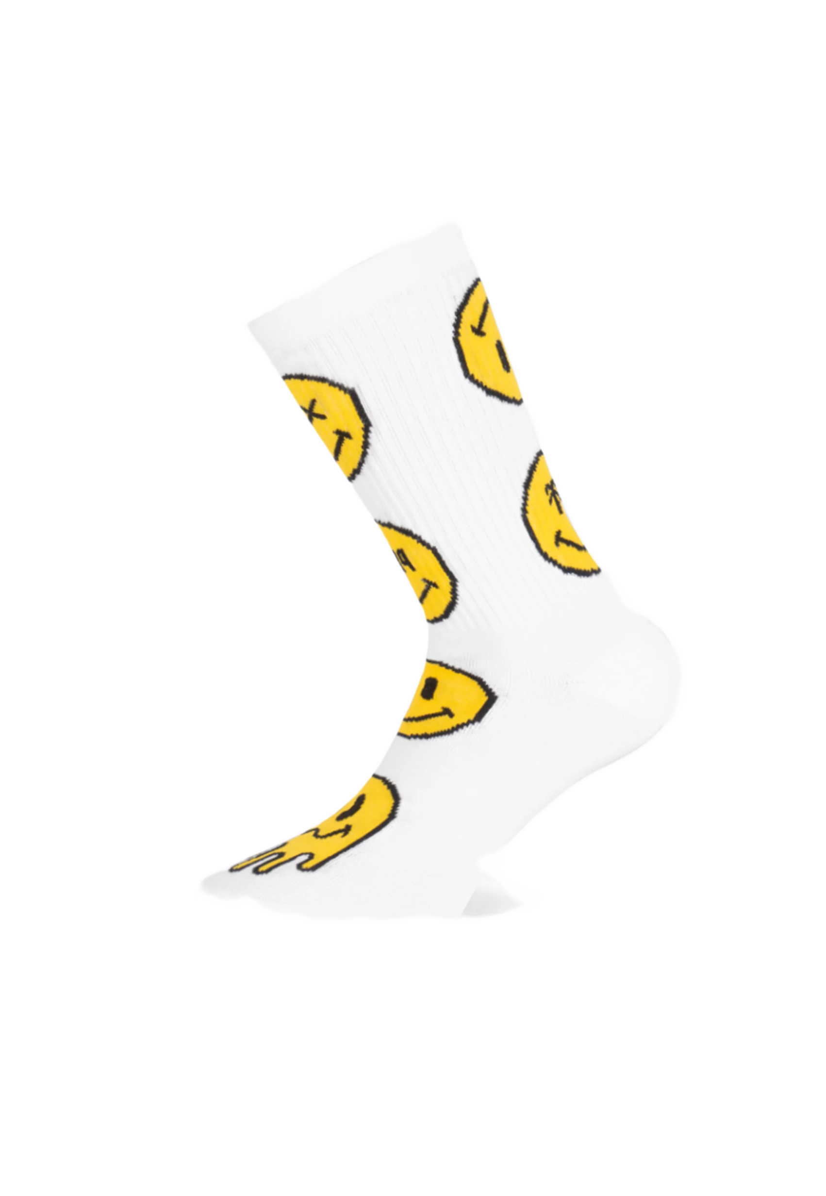 SMILEY PACIFIC & CO SOCKS SMILEY-WHITE