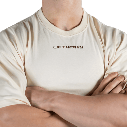 Lift Heavy The Heavy Statement Oversized T-Shirt STATEMENTTSHIRT-SAND