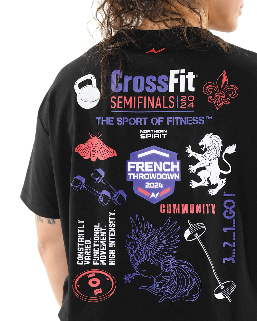 WOMEN'S OVERSIZED CROSSFIT® 2024 T-SHIRT NS-SF24-WT15-INK-FTD