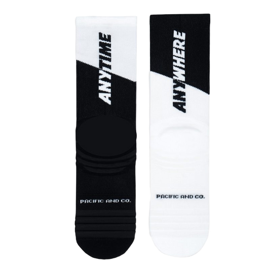 ANY TIME PACIFIC & CO SOCKS ANYTIME -BW
