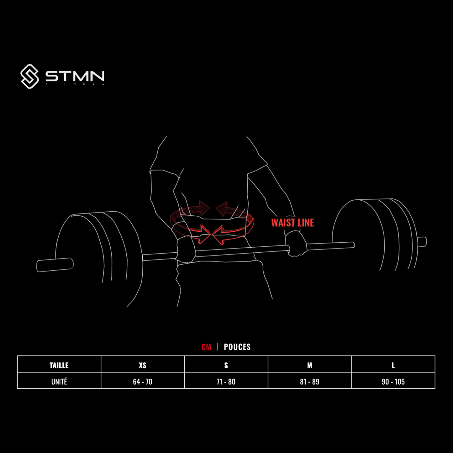 CORE WEIGHTLIFTING BELT STABELCORE-COREBLACK