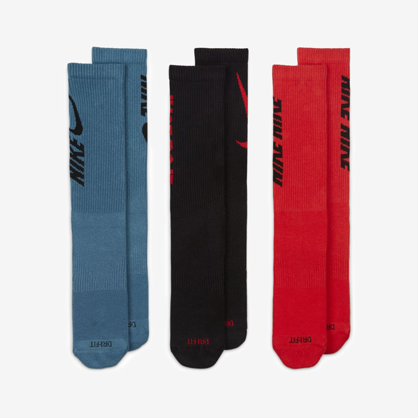 NIKE EVERYDAY PLUS CUSHIONED CREW 3P SOCKS DD1526-902
