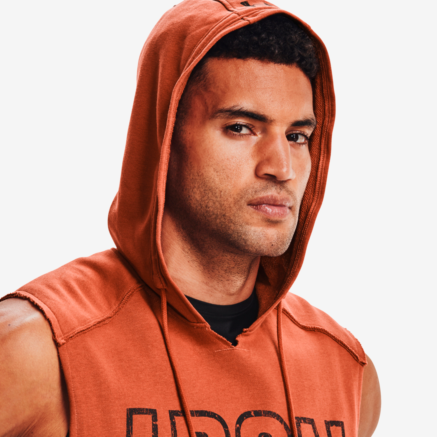 UNDER ARMOUR PROJECT ROCK TERRY IRON SLEEVELESS HOODIE 1361744-843