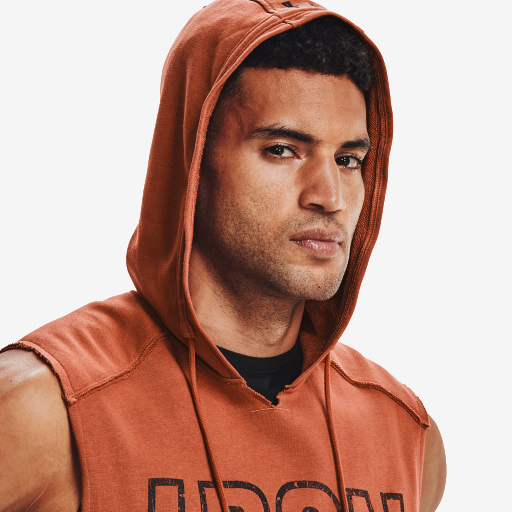 UNDER ARMOUR PROJECT ROCK TERRY IRON SLEEVELESS HOODIE 1361744-843