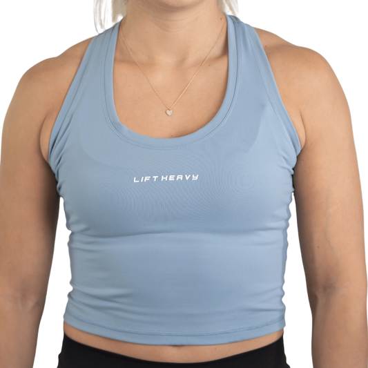 Lift Heavy Cropped Tank CROPPEDTANK-BLUE