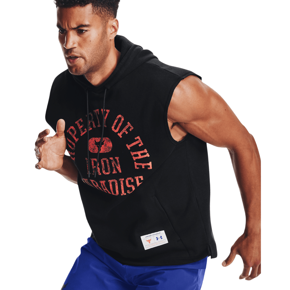 UNDER ARMOUR PROJECT ROCK CHARGED COTTON HOODIE 1367034-001