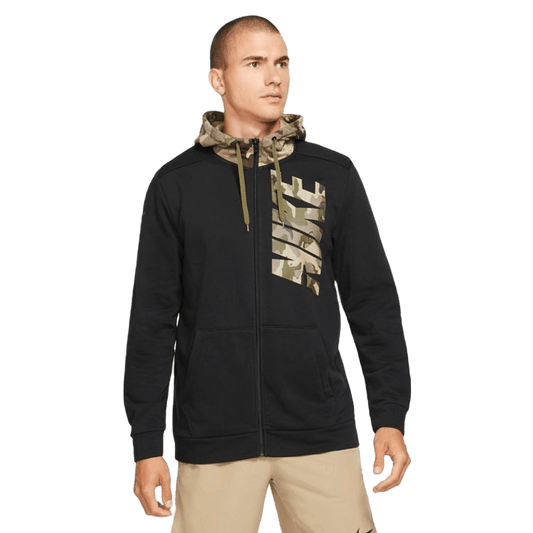 NIKE DRI-FIT FULL-ZIP CAMO HOODIE DD1733-010