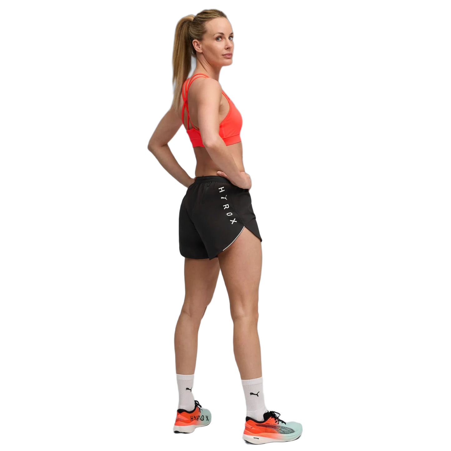 PUMA x HYROX 4" ULTRAWEAVE SHORTS PUM-527634-BLACK