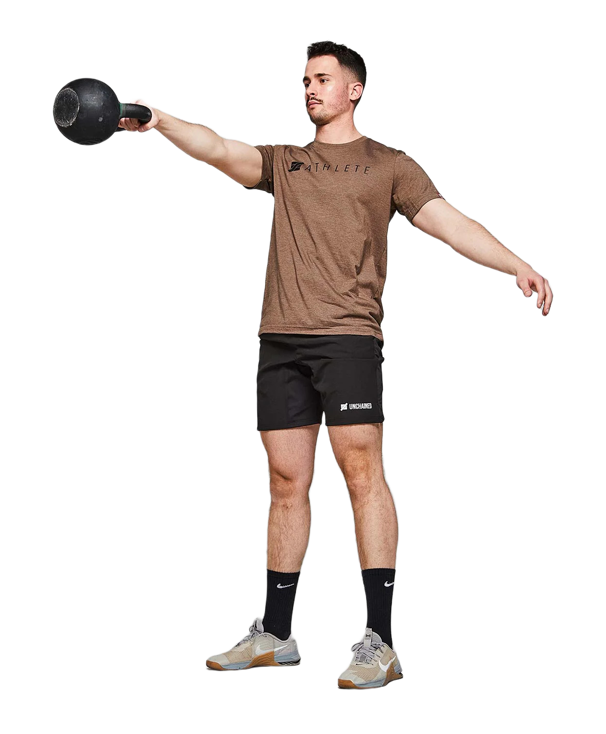 CAMISETA UNCHAINED ATHLETE T/T ATHLETETT-COFFEE