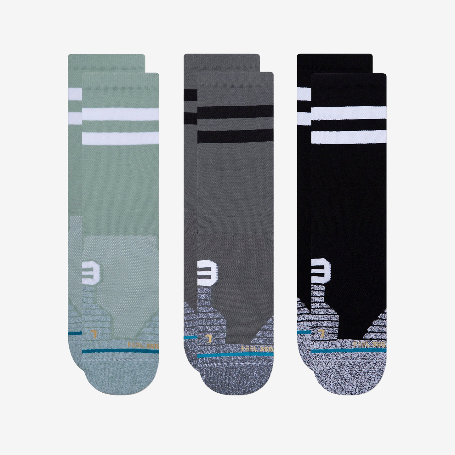 STANCE FRANCHISE CREW SOCKS 3P A558A21FR3-MUL