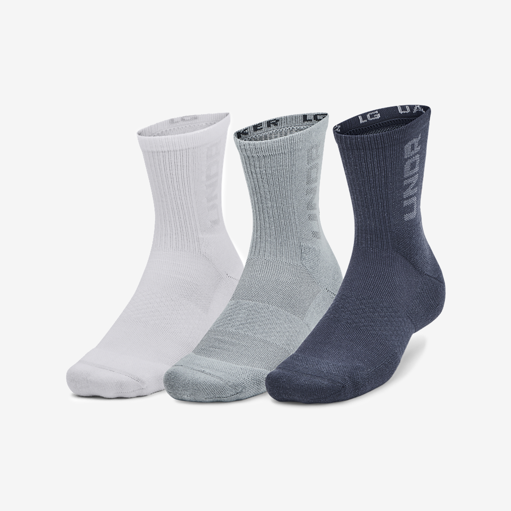 SOCKS UNDER ARMOUR CREW - 3 UNITS 1373084-044