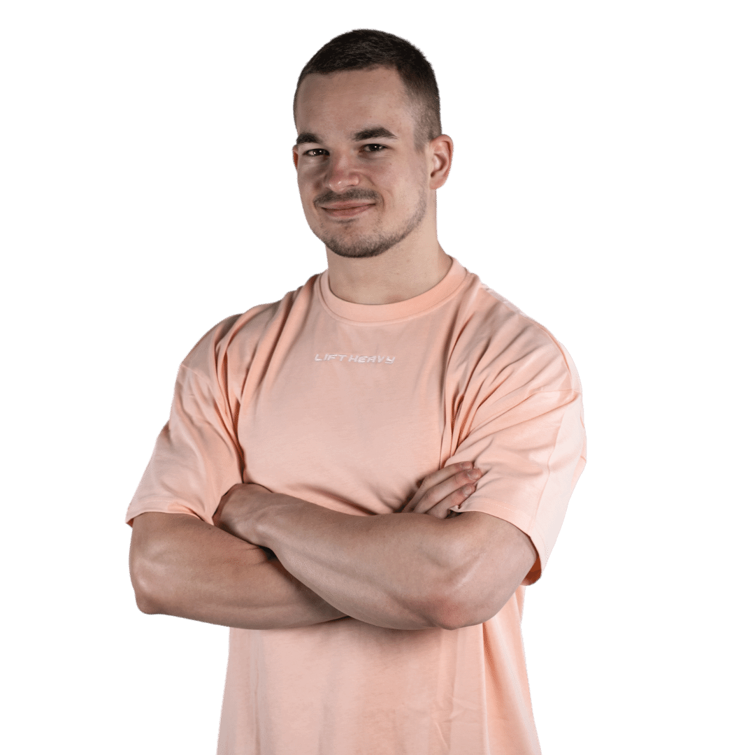 Lift Heavy The Heavy Statement Oversized T-Shirt STATEMENTTSHIRT-PEACH