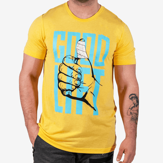 FITTEST FREAKEST GOOD LIFT T-SHIRT FFGOODLIFT-YELLOW