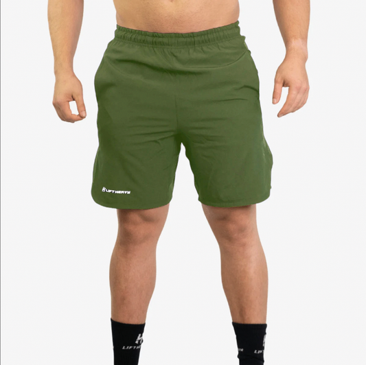 Lift Heavy Active Performance Shorts PERFORMSHORT-OLIVE