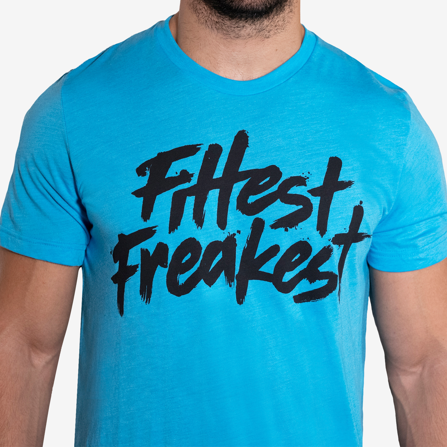 FITTEST FREAKEST T-SHIRT FF-LOGO-TRAIN-AQU