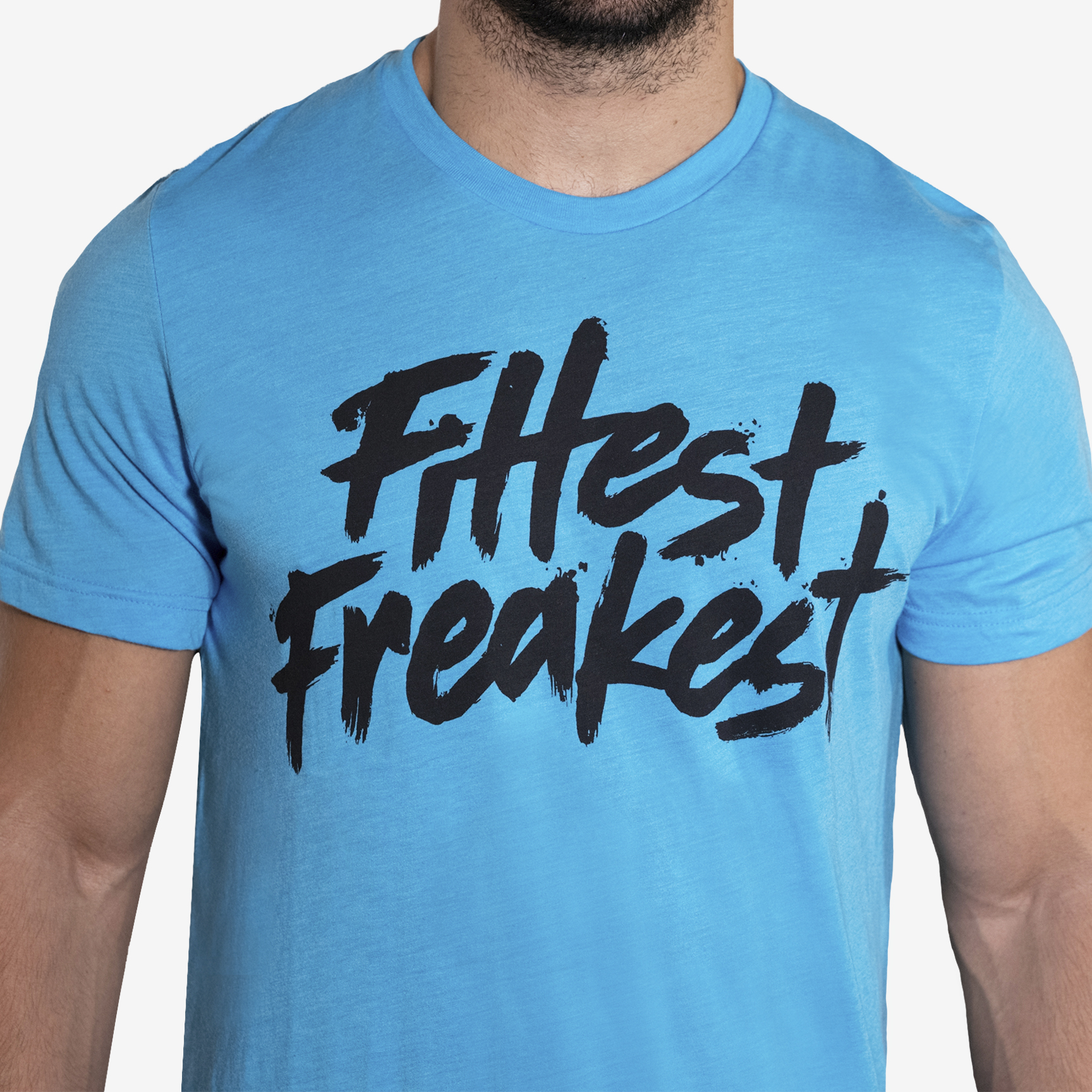 FITTEST FREAKEST T-SHIRT FF-LOGO-TRAIN-AQU