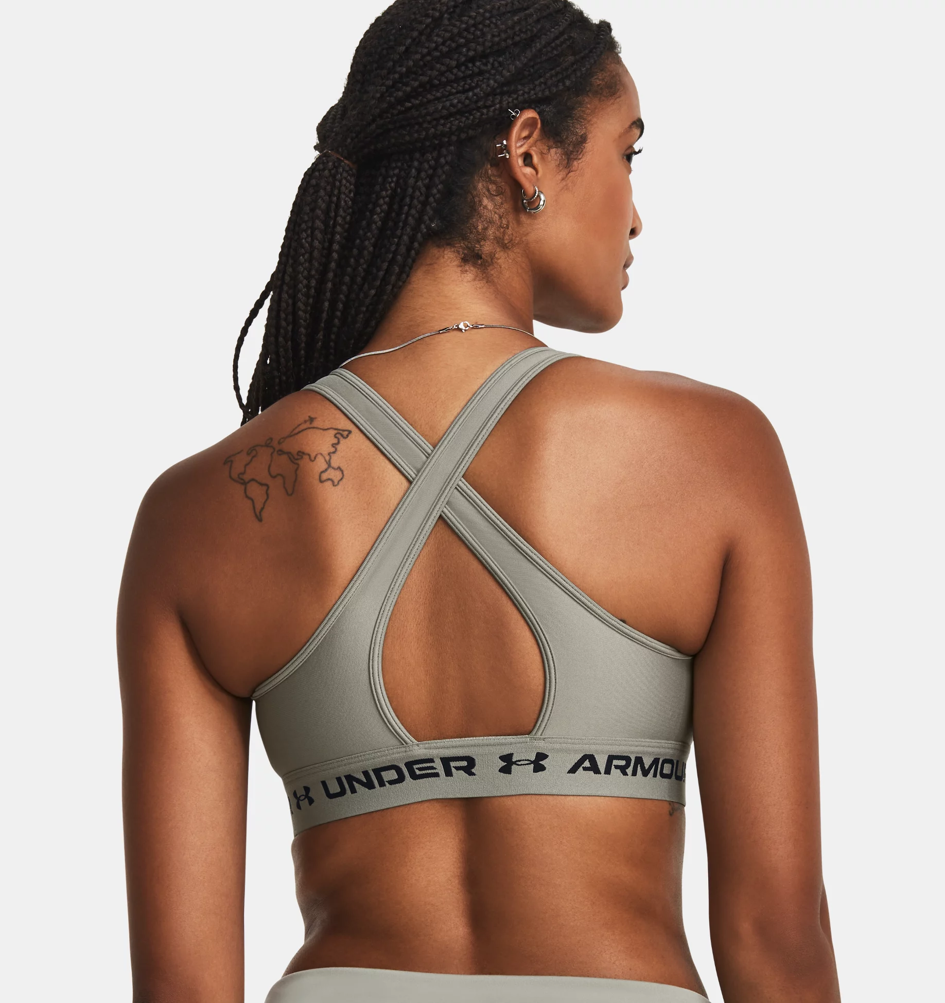 TOP UNDER ARMOUR MID CROSSBACK - MEDIUM IMPACT 1361034-504