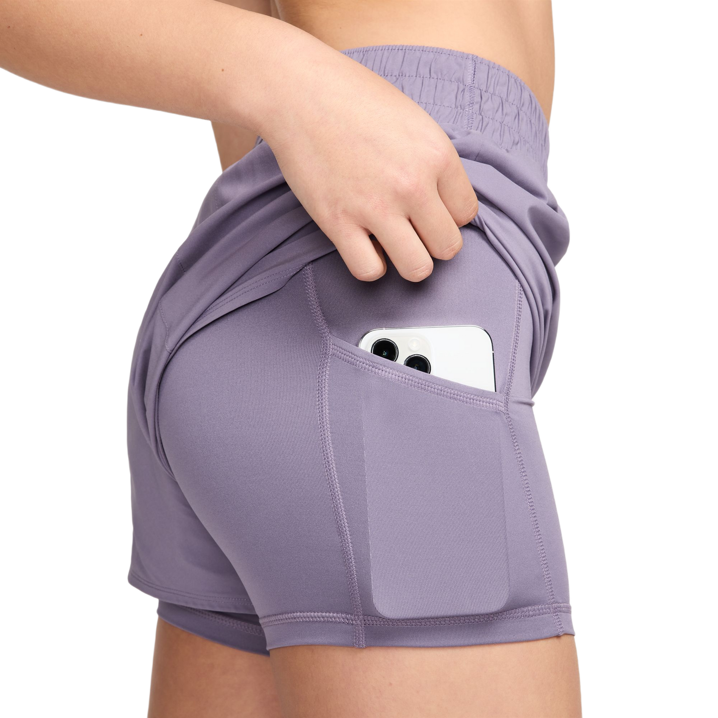 NIKE SHORT 2 IN 1 DRI-FIT HIGH WAIST - WOMEN DX6016-509