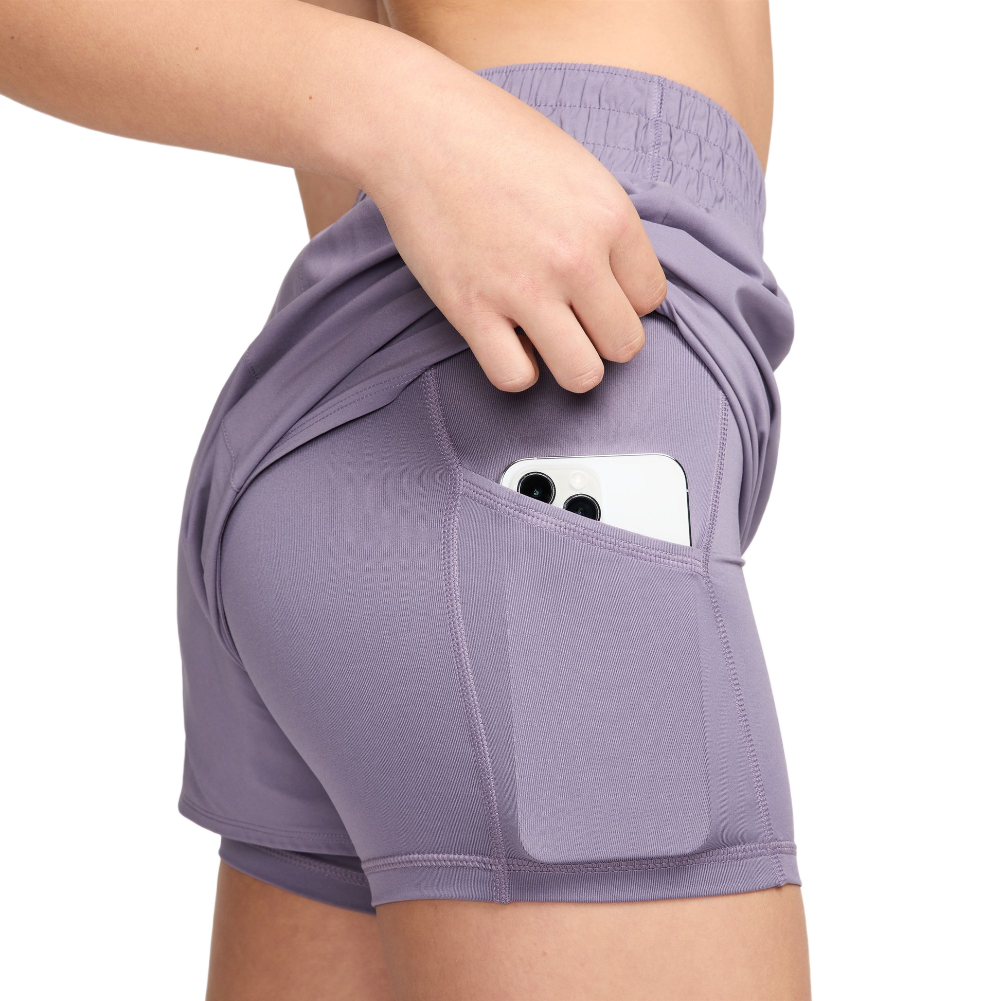 NIKE SHORT 2 IN 1 DRI-FIT HIGH WAIST - WOMEN DX6016-509