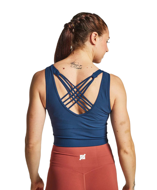 CROP TOP UNCHAINED TEXTURE HOPEFUL HOPE-CTANK-BLUEDUCK