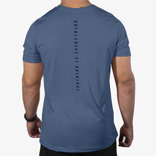 FITTEST FREAKEST T-SHIRT FFLOGOTRAIN-HEATHERBLUE