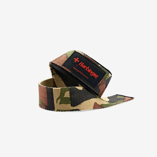 HARBINGER PADDED COTTON LIFTING STRAPS (2 U) HAR-STRAPS-CAMO-Camo