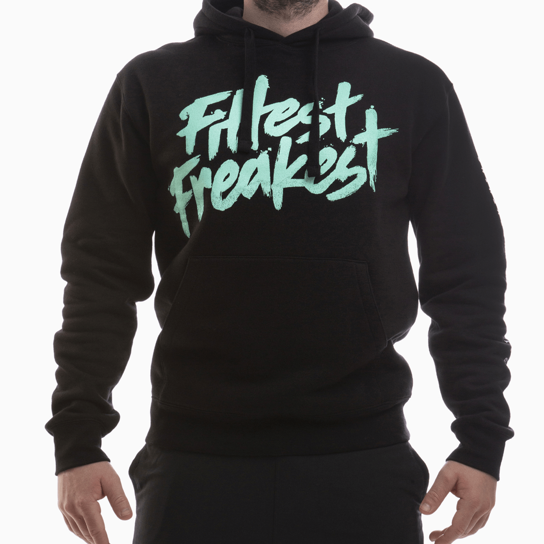 FITTEST FREAKEST HOODIE FF-SUDADERA-LOGO-BLACK