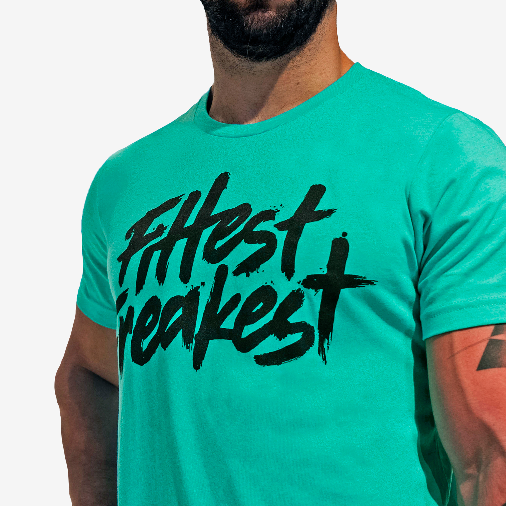FITTEST FREAKEST T-SHIRT FFLOGOTRAIN-SEAGREEN