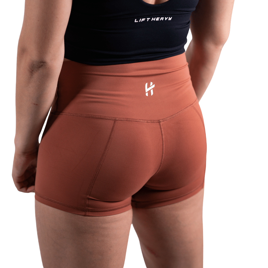 Lift Heavy Tight Shorts TIGHTSHORTS-RUBY RED