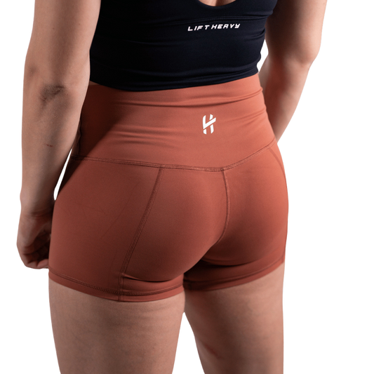 Lift Heavy Tight Shorts TIGHTSHORTS-RUBY RED