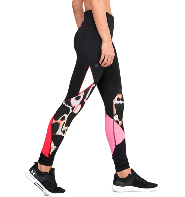 UNDER ARMOUR RUSH PRINT BLOCK LEGGINGS 1351730-001