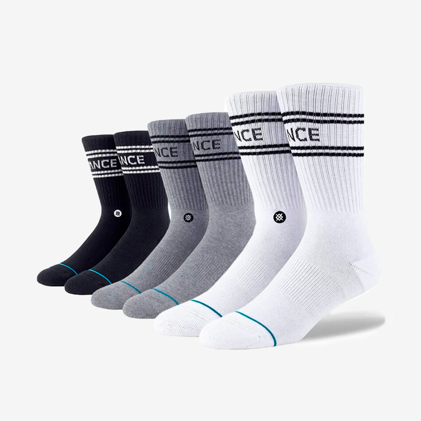 SOCKS STANCE CREW - 3 UNITS A556D20SRO-MUL