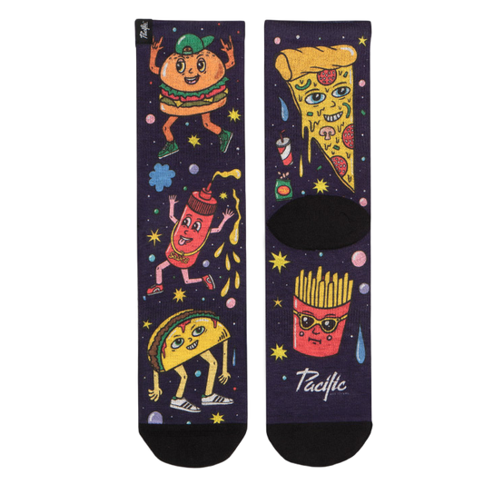 FAST FOOD PACIFIC & CO SOCKS FASTFOOD-MULTICOLOR
