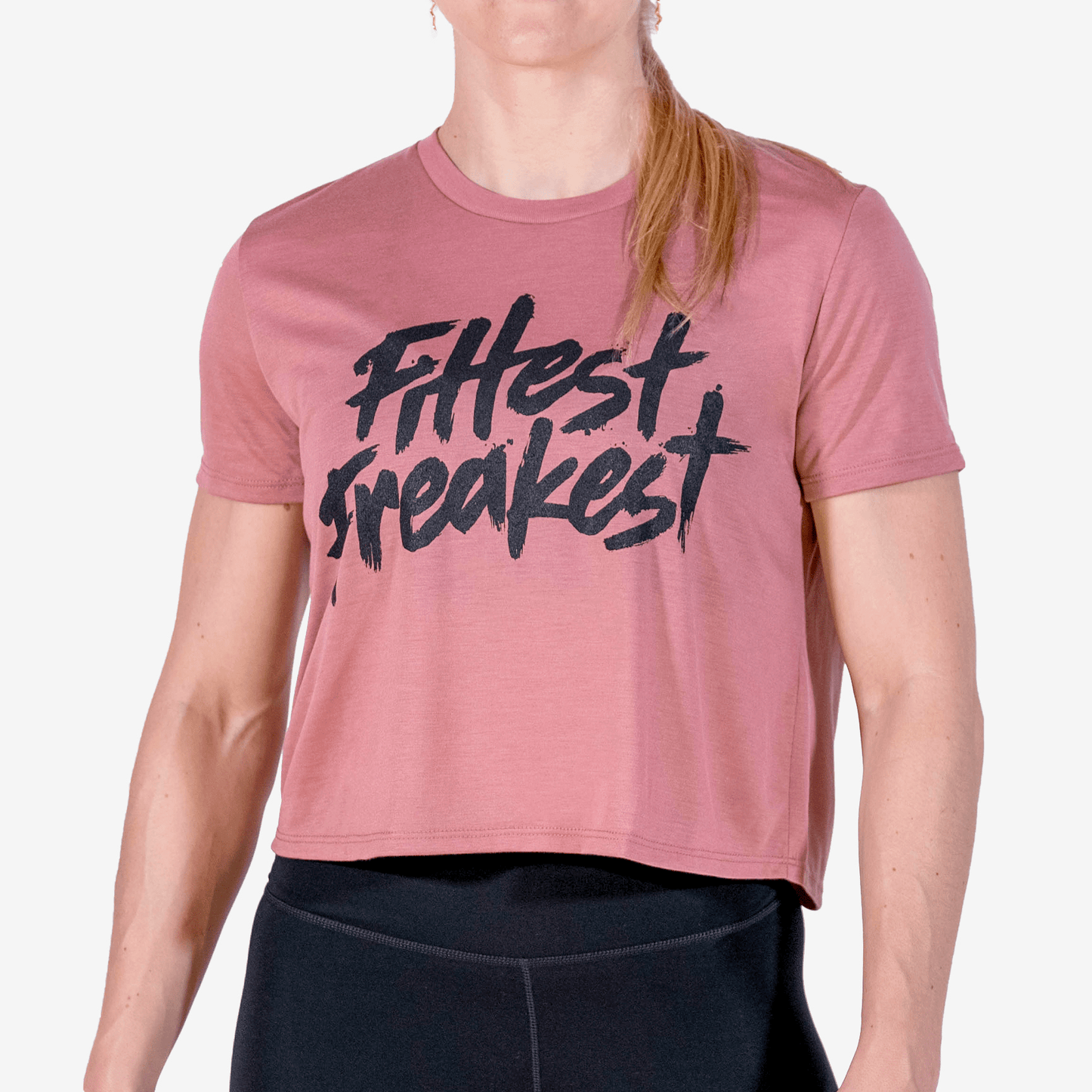 FLOWY CROP TOP FITTEST FREAKEST FFCROPSFT-PINK