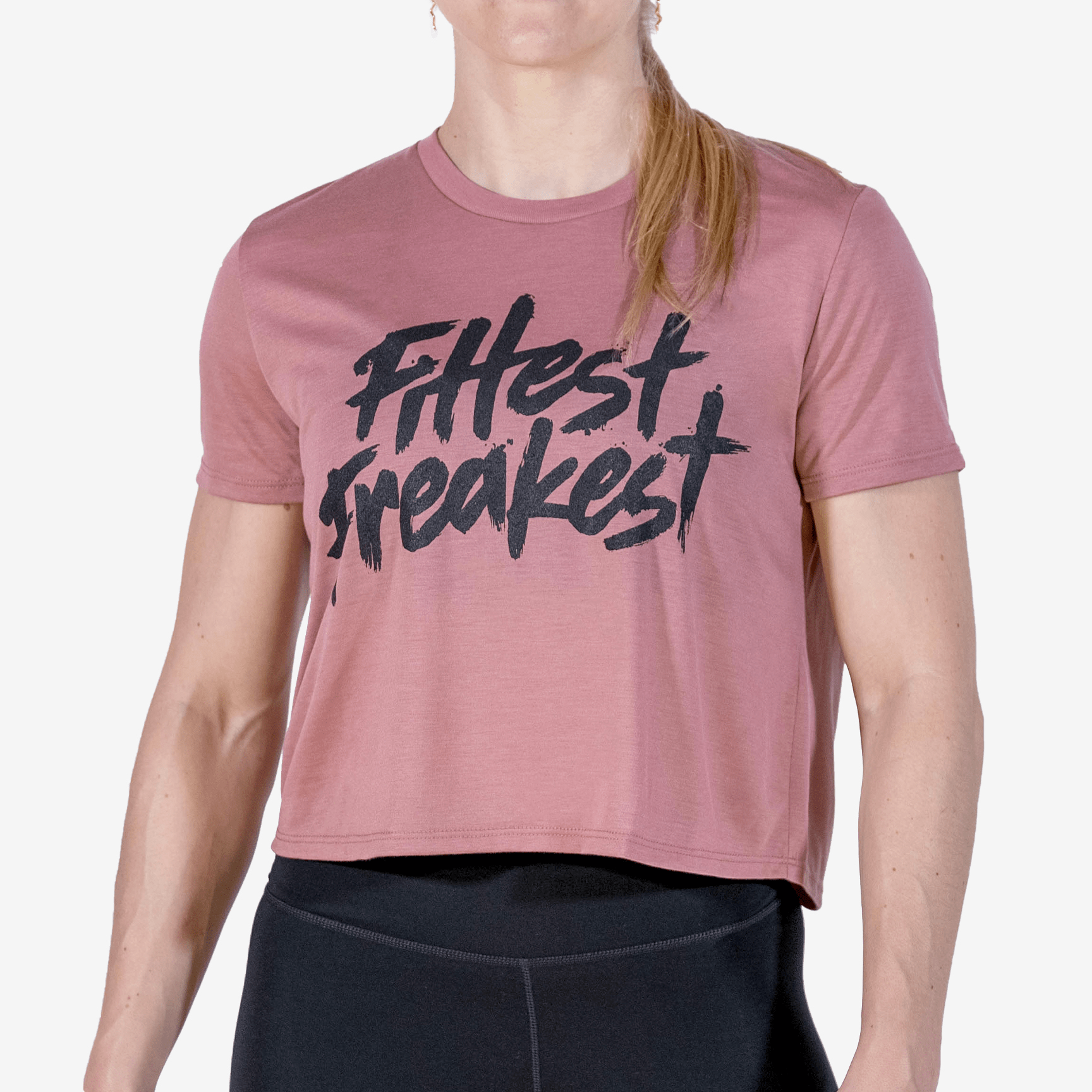 FLOWY CROP TOP FITTEST FREAKEST FFCROPSFT-PINK