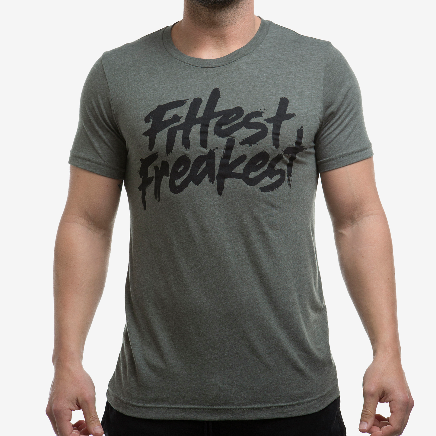 FITTEST FREAKEST T-SHIRT FFF-LOGO-TRAIN-GRN