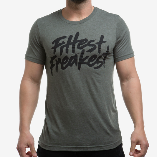 FITTEST FREAKEST T-SHIRT FFF-LOGO-TRAIN-GRN
