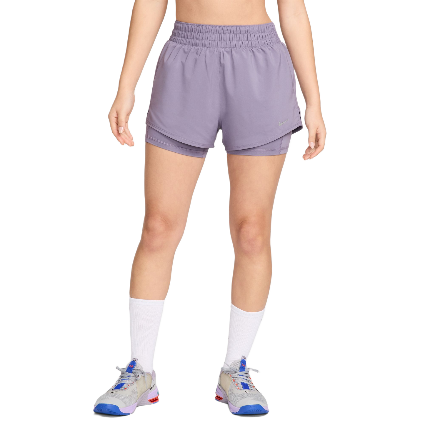 NIKE SHORT 2 IN 1 DRI-FIT HIGH WAIST - WOMEN DX6016-509