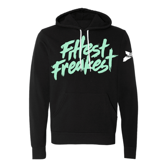 FITTEST FREAKEST HOODIE FF-SUDADERA-Negro