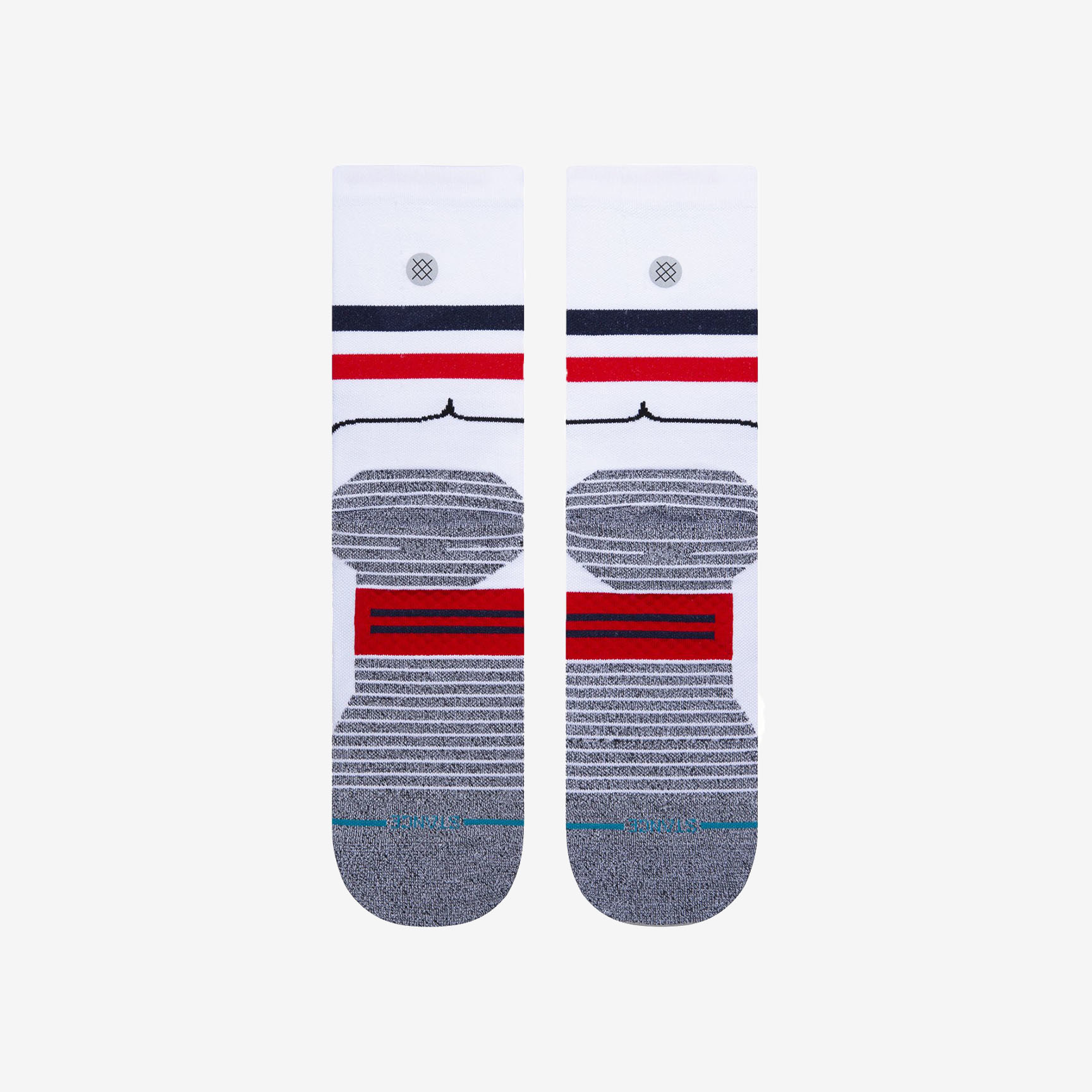 STANCE RUN FORREST RUN SOCKS A418D20RUN-WHITE